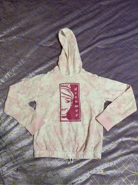 💥 KIDS Disney Pink Tie-Dye "Dreamer" Graphic Hoodie